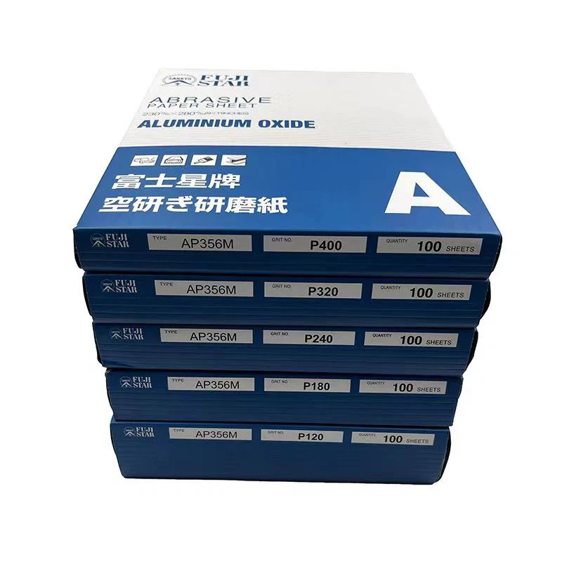 Aluminium oxide sandpaper Fujistar AP356M package Aluminium oxide sandpaper Fujistar AP356M package